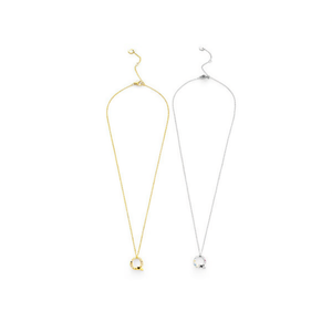 Collana con Ciondolo a Forma di Lettera Q con Diamante, in Acciaio Inossidabile 6mm, Oro e Argento, Minimalista per Uso Quotidiano, Unisex - Product Image 3