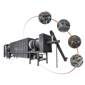 Four de carbonisation de fil de rebut d'usine de recyclage de fil pour l'huile de goudron de cuivre - Product Image 3
