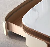 Meuble TV design simple et moderne de style européen, ensemble table basse et meuble TV pour salon, chambre et salle à manger, avec rangement, écoresponsable pour la maison