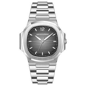 Specht & Sohne New Arrivals 5711 <b>Watches</b> for Men Ultrathin Steel Sapphire Crystal Mess Pink Quartz <b>Watch</b> Relogio Masculino 40MM - Product Image 2
