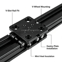 OpenBuilds Mini V-Wheel Gantry Plate untuk Mesin Ukir CNC Rel V-Slot Printer 3D