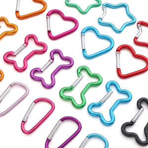 Mosquetón de Hierro Hecho a Mano, Forma de Estrella/Corazón/Hueso/En Forma de <span class=keywords><strong>D</strong></span>, Llavero, Gancho para Bolso, Cadena para Teléfono, Modelo de Marca <span class=keywords><strong>Cq</strong></span> B10002 - Product Image 3