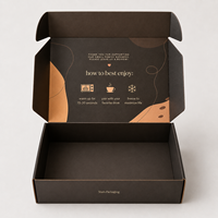 Boîte cadeau personnalisée pour pâtisserie, biscuits, brownies, desserts, emballage alimentaire, boîte d'expédition en carton ondulé