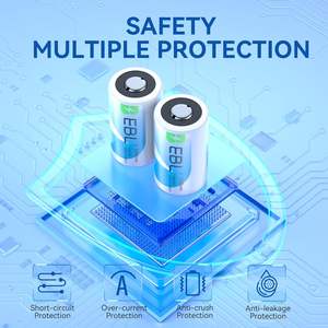 EBL 6-Pack <b>CR2</b> 3V <b>Lithium</b> Ion <b>Batteries</b> High Capacity Long Lasting Power for RangeFinder Cameras Security Sensors - Product Image 6