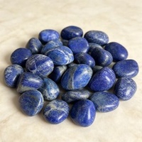 Piedras de Lapislázuli Azul Real Pulidas Directas de Fábrica, Piedras de Bolsillo para Sanación de Chakras, Grava de Gemas a Granel para Joyería DIY