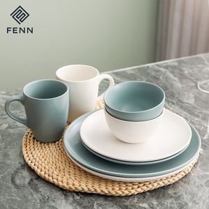 FENN Casa Nordic Moda Louça Céu Azul/Branco Cores Fruta Arroz Tigela Pratos Set Tigela Cerâmica Tigela para Casa e Cozinha - Product Image 6