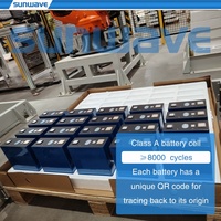 Batterie LiFePO4 haute tension Sunwave 112 kWh, banque de batteries 160 kWh 314 Ah, stockage d'énergie industriel et commercial, kit système d'énergie solaire