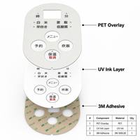Film adhésif isolant double face pour panneau tactile HMI personnalisé, film de circuit imprimé, matériau personnalisable, plus d'un million de pièces
