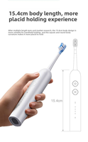 Smart 45 °   Brosse à dents électrique sonique 4 modes 3 intensités IPX7 étanche Type C pour soins bucco-dentaires à domicile OEM ODM.