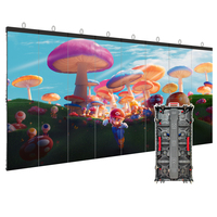 32 pouces pixel panneau intérieur externe fixe led rideau tv numérique extérieur led mur affichage épissage écran pour événement