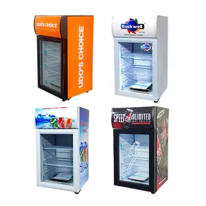 Meisda sc40b 40L siêu thị tùy chỉnh Mini hiển thị Cooler mini bar mở phía trước tủ lạnh