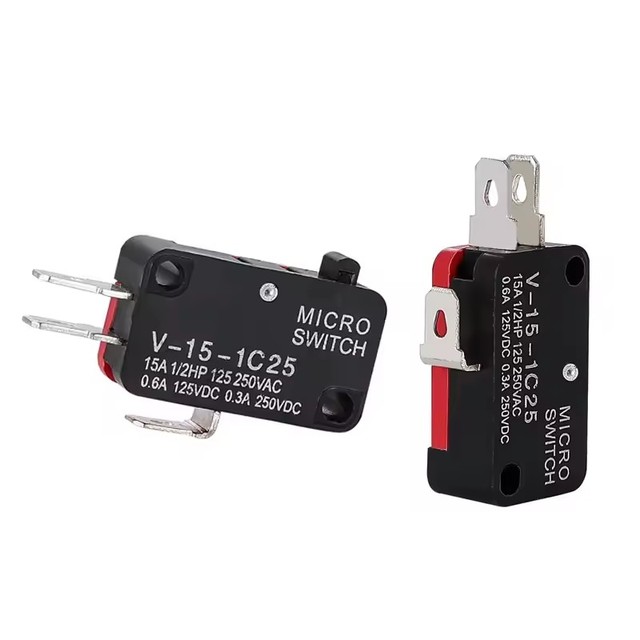 Large micro switch V-15-1C25, silver point V-15-IC25 microwave oven, contact switch, copper point tact switch