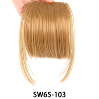 Frange en cheveux synthétiques haute température, postiche une pièce sans couture, extensions de pattes d'ange, OMBRE SW65