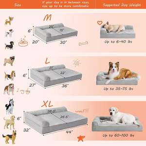 Umwelt freundliche ortho pä dische Kühlung Memory Foam Hunde bett matte Beruhigender Kau schutz für Kleintiere Tiefschlaf-Katzen bett matte - Product Image 6