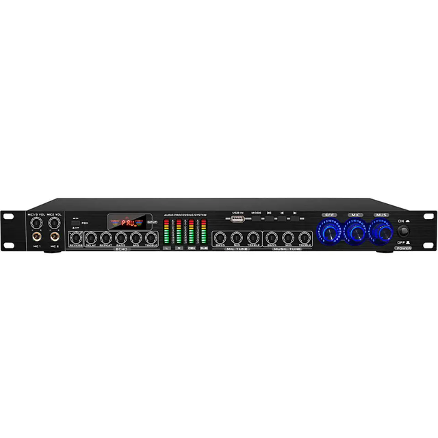 FBX-8 Professional Digital Audio Processor Metal Karaoke System Stage Sound Effector Digital Effects Equalizer Audio Processor