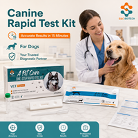 Kit de test rapide triple en une étape CPV/GIA pour la détection vétérinaire canine en milieu hospitalier animalier : Parvovirus et Virus de la maladie de Carré chez le chien