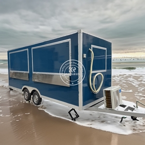 Chariot de nourriture mobile approuvé CE 2025 pour en-cas, chariot de nourriture pour hamburgers, pizzas, camion de nourriture pour glaces avec équipement - Product Image 1