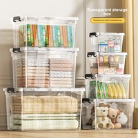 Boîtes de rangement en plastique PP modernes de bonne qualité pour articles divers, jouets d'enfants, livres, organisateur de rangement domestique avec poignée