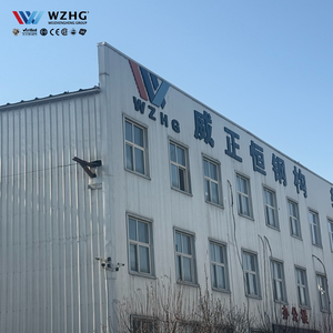 Hangar industriel en acier robuste au design moderne, norme ASTM, durée de vie de 50 ans, résistance au vent de 200 km/h, traitement de surface galvanisé - Product Image 1