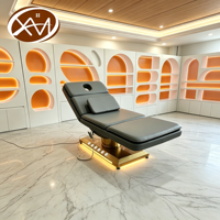 Table de massage électrique moderne de luxe à 3 moteurs, confortable, pliable, pour usage commercial en salon, réglable, pour soins de beauté, spa médical