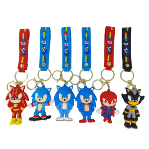Vente en gros de <span class=keywords><strong>porte</strong></span>-clés en silicone <span class=keywords><strong>Sonic</strong></span> Mouse avec motif dessin animé pendentif sac cadeau enfant voiture <span class=keywords><strong>porte</strong></span>-clés 3D souple anime - Product Image 4