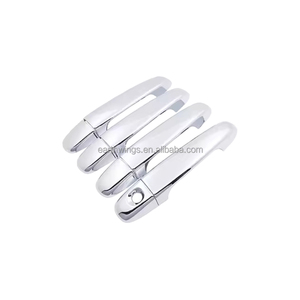 Pour Toyota Ractis <span class=keywords><strong>XP120</strong></span> Verso-S Space Verso Subaru Trezia 2010 ~ 2017 Chrome poignée de porte couvercle garniture ensemble voiture accessoires autocollants - Product Image 1