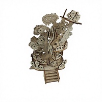 Kit de puzzle en bois 3D MCX, modèles d'arbres fleuris, ensemble de montage manuel DIY, pièce décorative, jouet éducatif stimulant le cerveau, 14+