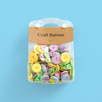 Botones de Plástico Hechos a Mano para Niños, Botones de Resina de Colores Variados, Botones de Costura a Granel, Manualidades, Accesorios de Ropa
