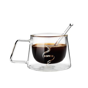 Tasse en céramique à double paroi de haute qualité avec couvercle, tasse à café résistante à la chaleur, tasses pour le petit-déjeuner - Product Image 2