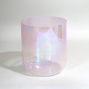 Cuenco <span class=keywords><strong>de</strong></span> Cristal Transparente con Degradado Rosa Aurora para <span class=keywords><strong>Sanación</strong></span>, Meditación, Música, Percusión, Instrumento Musical, Yoga - Product Image 2
