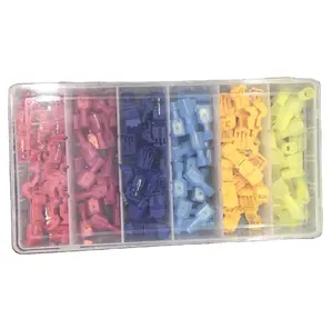 120 Pcs/60 Pairs Schnell Splice Terminals T-Tap Selbst-strippen mit Nylon Voll Isolierte anschlüsse kit