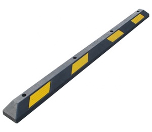 Bloc de guidage de roue de pneu de 2m pour voitures, camionnettes <span class=keywords><strong>et</strong></span> camions, protection pare-chocs, caoutchouc plastique, arrêt d'allée de parking - Product Image 1