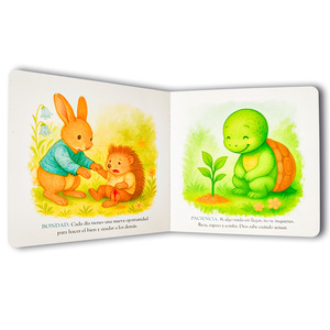 Service d'impression de livres cartonnés pour enfants de haute qualité, personnalisable, avec impression tactile, couverture de <span class=keywords><strong>voiture</strong></span> de dessin animé, fabriqué en tissu fantaisie - Product Image 3