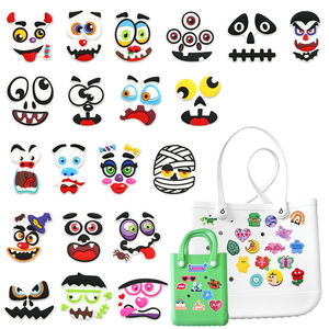 Tamaño <span class=keywords><strong>Eva</strong></span> bolsa de playa Accesorios Para encantos <span class=keywords><strong>Halloween</strong></span> animales 3D fútbol niños animales cartón comida fruta huevo <span class=keywords><strong>goma</strong></span> encanto - Product Image 2