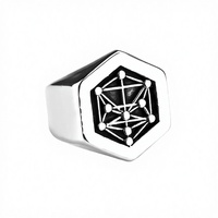 Bague Unisexe Tendance en Acier Inoxydable Plaqué Or, Motif Runes Viking de Mythologie Nordique Vintage, Idéale pour Fiançailles et Cadeau de Fête Chrétien