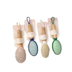Peigne à coussin d'air avec manche en bois, grande taille, pour massage des cheveux, respectueux de la peau, pour usage domestique - Product Image 5