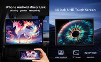 14'' HD Touchscreen Kopfstützenmonitor mit Android 13 GPS WLAN Bluetooth 4+64G