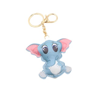 <span class=keywords><strong>Porte</strong></span>-clés en cuir PU éléphant mignon <span class=keywords><strong>original</strong></span> en gros, pendentif pour sac à main pour femmes, accessoires en cuir, personnalisation - Product Image 5