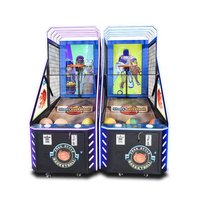 Beibeiying Machine de basket-ball vidéo à monnayeur pour enfants, jeu de tir, un joueur, 170W, usage intérieur, avec monnayeur