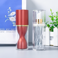 Sérum cosmétique avancé personnalisé de 30 ml en acrylique écologique double couche en forme de sablier, imprimé à l'écran