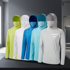 Sweat à capuche de pêche UPF 50, léger, respirant, unisexe, protection solaire, polyester/nylon, séchage rapide, vêtements en jersey - Product Image 4