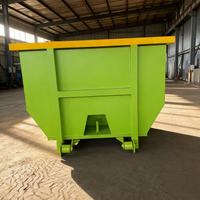XINTUO XS-126 Conteneur à roulettes métallique pour recyclage industriel, bac à déchets solides, capacité personnalisable, certifié CE, haute performance
