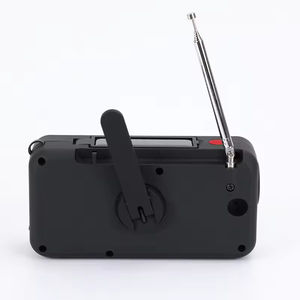 Radio solaire d'urgence AM FM DAB NOAA avec alerte météo, manivelle dynamo, batterie externe 2000 mAh, lampe torche LED 300 m, équipement de survie SOS - Product Image 3