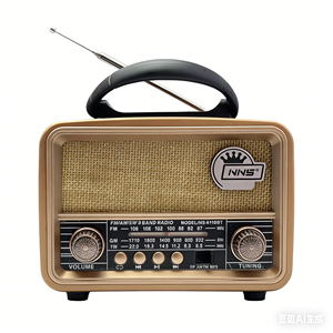Radio Portátil Retro Vintage AM/<span class=keywords><strong>FM</strong></span>/SW Inalámbrico, Altavoz con Estilo Clásico de Madera, Radio de Escritorio para el Hogar y Exteriores - Product Image 1