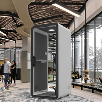 UNIBOOTH Cabines de Travail Modernes Personnalisables en Aluminium, Portables, Multifonctionnelles, Insonorisées, pour Réunions, Hôtels, Bureaux, Centres Commerciaux