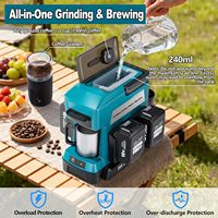 Cafetière sans fil QIYUN MT CM05 pour batterie 18V, cafetière à filtre portable, moulin à café électrique, matériau ABS, camping-car