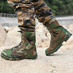 Entrenamiento Desierto Combate Jungla Botas Zapatos tácticos Escalada al aire libre Camping Cordones Senderismo Botas tácticas - Product Image 2