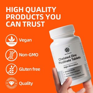 תוספי אבץ oem עבור בריאות חיסונית מבוגרים שיפור מטבוליזם תמיכה טבליות אבץ פיקולינט אבץ - Product Image 6