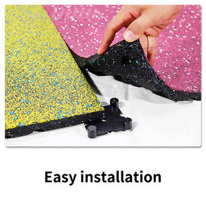 Распродажа, нетоксичный резиновый коврик для спортзала, антивибрационный резиновый коврик для спортзала, амортизационная плитка для спортзала - Product Image 4