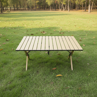 Table pliante en aluminium BONO HONGYI pour cour moderne, ultra-légère, portable, pour camping, pique-nique, barbecue, mobilier d'extérieur